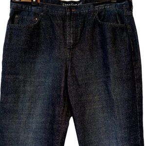 CHAPS Denim Jeans Men's 38 x 30 Dark Wash Straight Fit Cotton 5 pocket